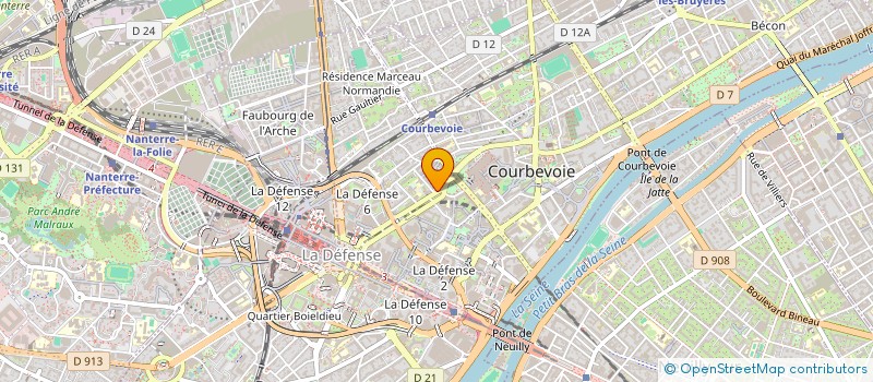 localisation de l'entreprise XPRESS CONCEPT à COURBEVOIE