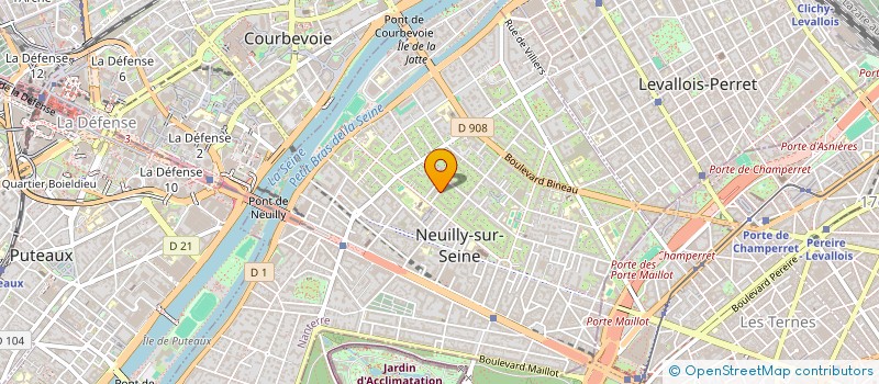 localisation de l'entreprise XPRIM à NEUILLY-SUR-SEINE