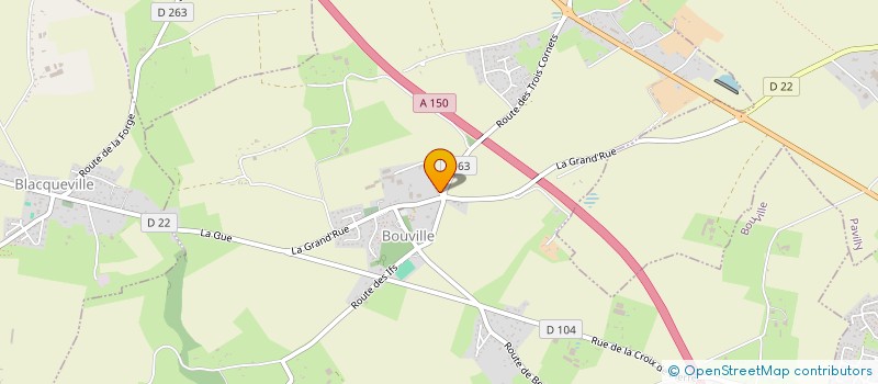 localisation de l'entreprise XR MACONNERIE  BOUVILLE