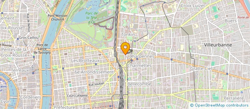 localisation de l'entreprise XRE  LYON