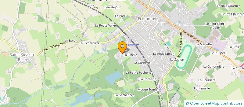 localisation de l'entreprise XRISE  ECOMMOY