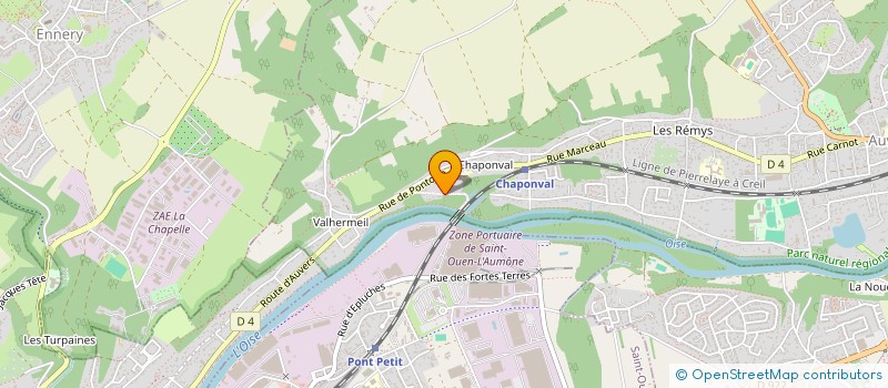 localisation de l'entreprise XS  AUVERS-SUR-OISE