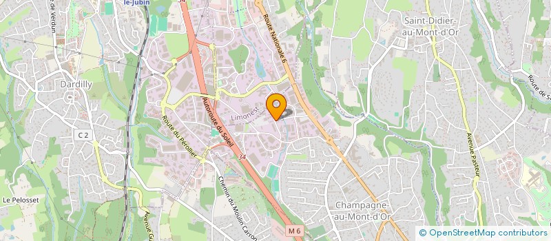 localisation de l'entreprise XS BUSINESS  CHAMPAGNE-AU-MONT-D'OR