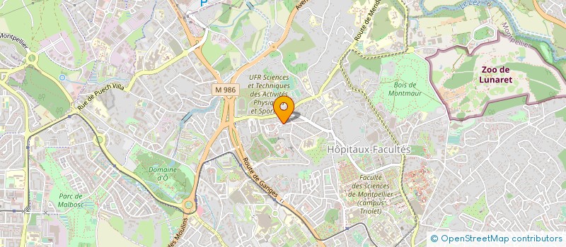 localisation de l'entreprise XS CONCEPT GOLF à MONTPELLIER