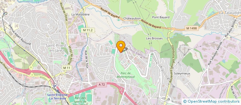 localisation de l'entreprise XS DEVELOPPEMENT à SAINT-ETIENNE