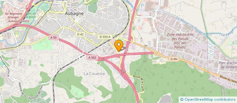 localisation de l'entreprise XS DIFFUSION  AUBAGNE