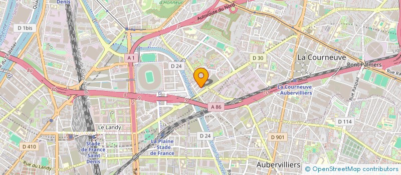 localisation de l'entreprise XS FUNFAIR  AUBERVILLIERS