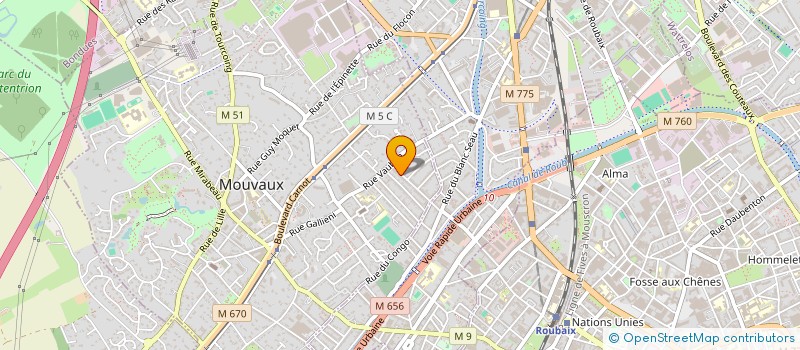 localisation de l'entreprise XS PARTNER  MOUVAUX