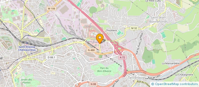 localisation de l'entreprise XS PROPERTIES  SAINT-ETIENNE