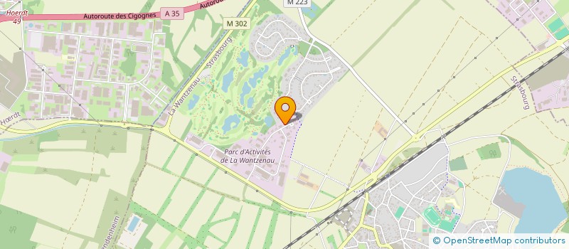 localisation de l'entreprise XS WORD  LA WANTZENAU