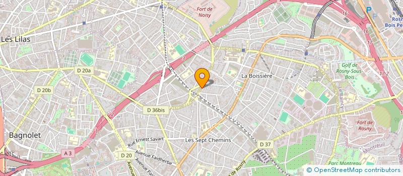 localisation de l'entreprise XSDC à MONTREUIL