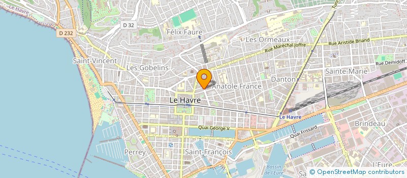 localisation de l'entreprise XSK IMMOBILIER à LE HAVRE