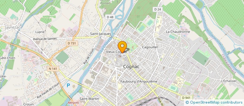 localisation de l'entreprise XSO IMMOBILIER à COGNAC