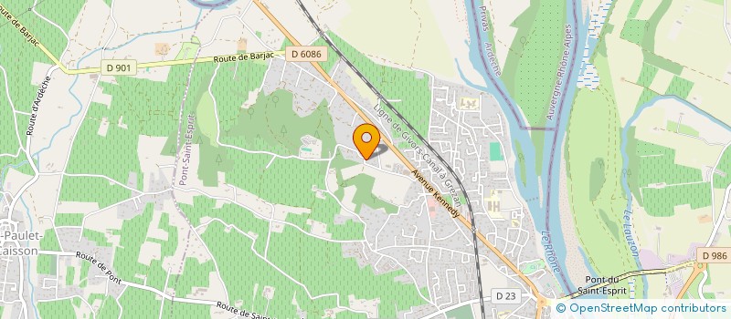 localisation de l'entreprise XT6  PONT-SAINT-ESPRIT