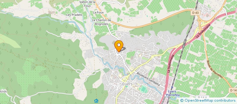 localisation de l'entreprise XTC INVEST  CUERS