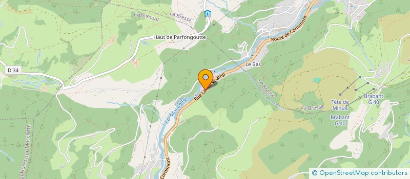 localisation de l'entreprise XTEAM MOUGEL  CORNIMONT