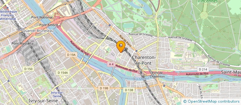 localisation de l'entreprise XTO-IT à CHARENTON-LE-PONT
