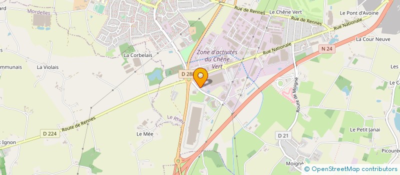 localisation de l'entreprise XTRALARGE  LE RHEU