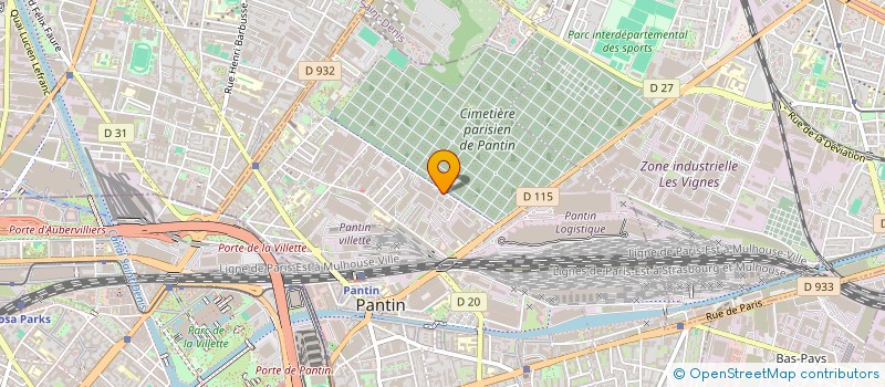 localisation de l'entreprise XTRAV à PANTIN