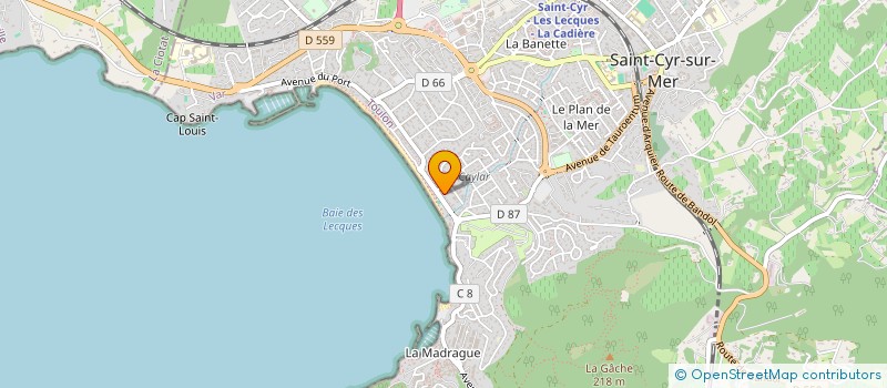 localisation de l'entreprise XTREM AESTHETIK à SAINT-CYR-SUR-MER