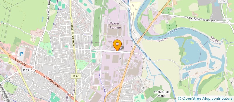 localisation de l'entreprise XTREMHABITAT à ROANNE