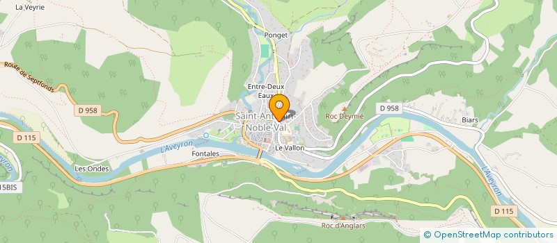 localisation de l'entreprise XTREMJETSURF SASU  SAINT-ANTONIN-NOBLE-VAL