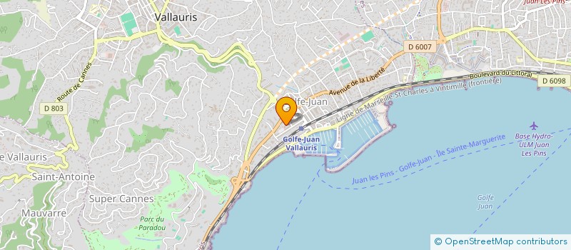 localisation de l'entreprise XTRM IT à VALLAURIS