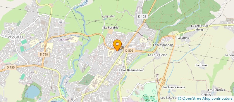 localisation de l'entreprise XTRM PAINTBALL à FOUGERES
