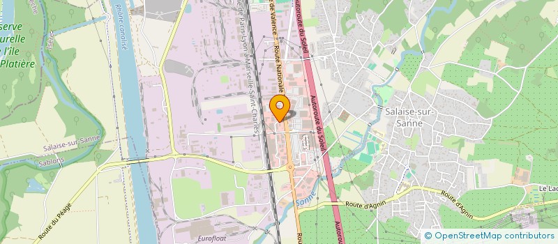 localisation de l'entreprise XU IMMO  SALAISE-SUR-SANNE