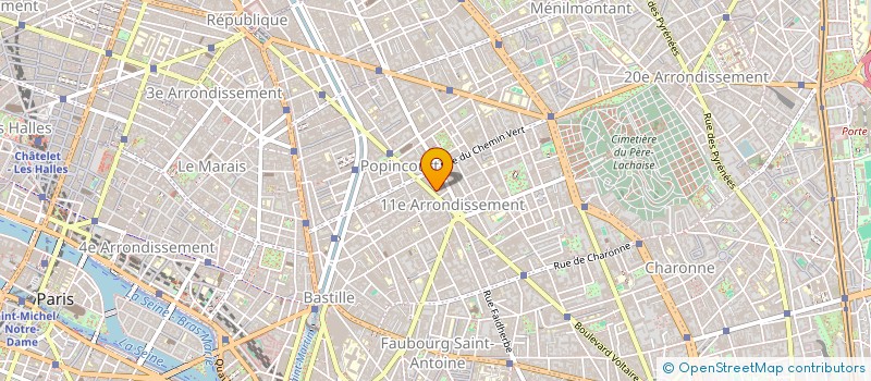 localisation de l'entreprise XU JEAN ET HUANG CAMILLE  PARIS