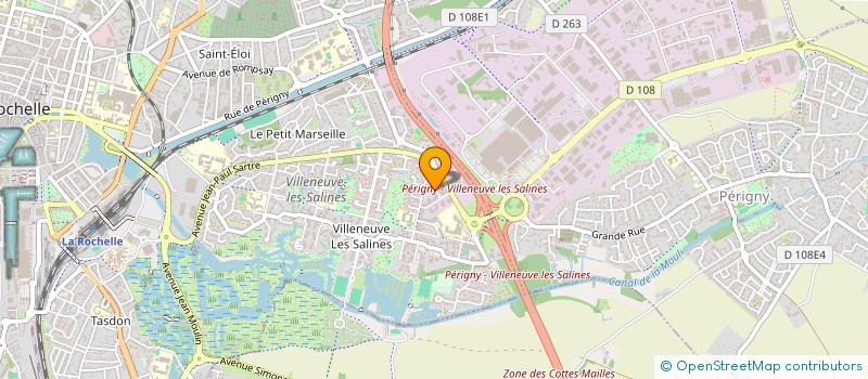 localisation de l'entreprise XUD AUTOMOBILES à LA ROCHELLE