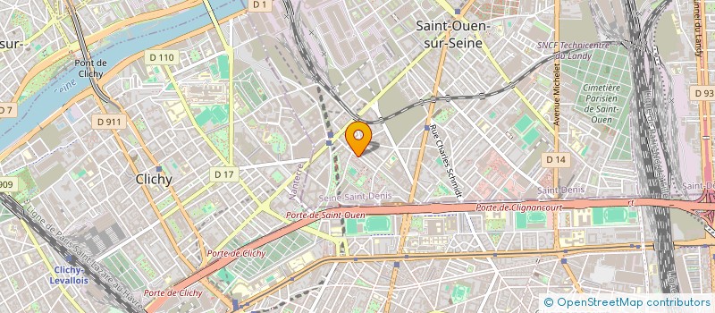 localisation de l'entreprise XUEPANQIAO SARL à SAINT-OUEN-SUR-SEINE