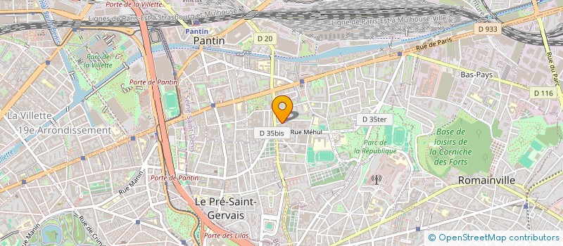 localisation de l'entreprise XULY BET GROUP à PANTIN