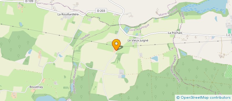 localisation de l'entreprise XV DCOM  JUIGNE-DES-MOUTIERS