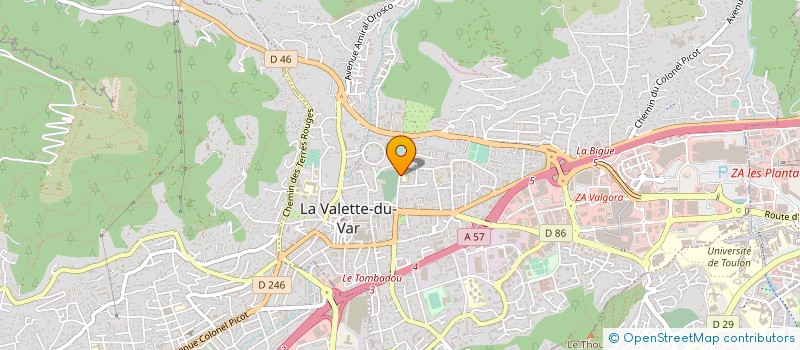 localisation de l'entreprise XV DU COUDON à LA VALETTE-DU-VAR