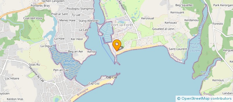 localisation de l'entreprise XVIIEME AVENUE  LA FORET-FOUESNANT