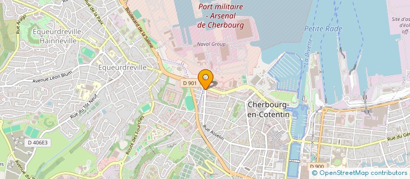 localisation de l'entreprise XWEDAGBE à CHERBOURG-EN-COTENTIN