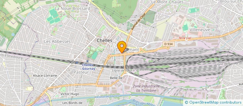 localisation de l'entreprise XWIND  CHELLES