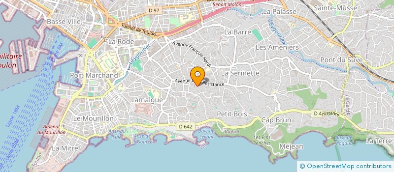 localisation de l'entreprise XWU KALIPSO à TOULON