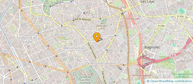 localisation de l'entreprise XX. RECORD  PARIS