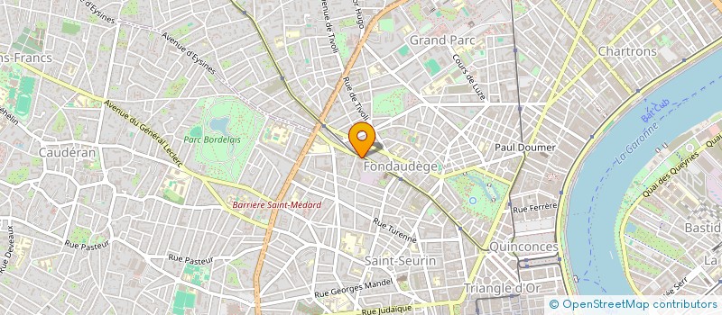 localisation de l'entreprise XXBS à BORDEAUX