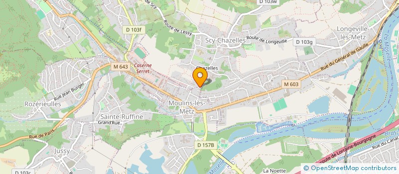 localisation de l'entreprise XXEME CORPS  MOULINS-LES-METZ