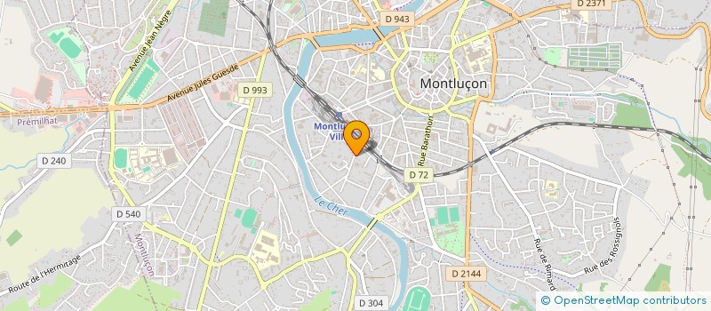 localisation de l'entreprise XXI IMMOBILIER à MONTLUCON