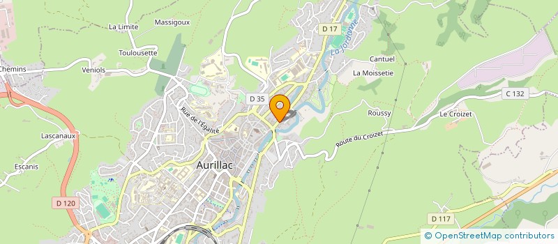 localisation de l'entreprise XXL 15 à AURILLAC