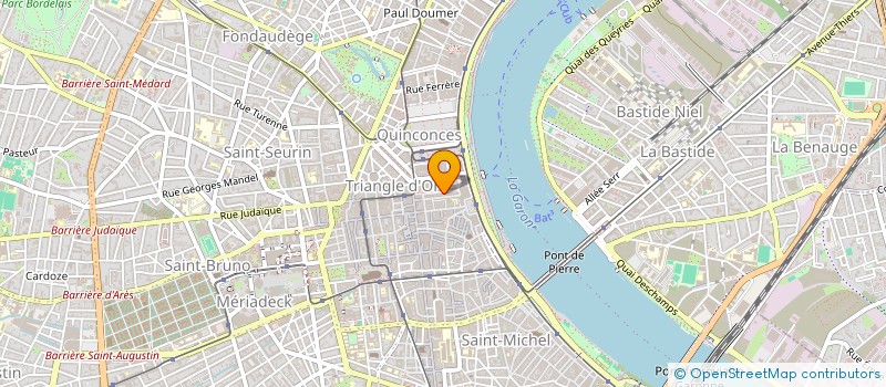 localisation de l'entreprise XXL à BORDEAUX