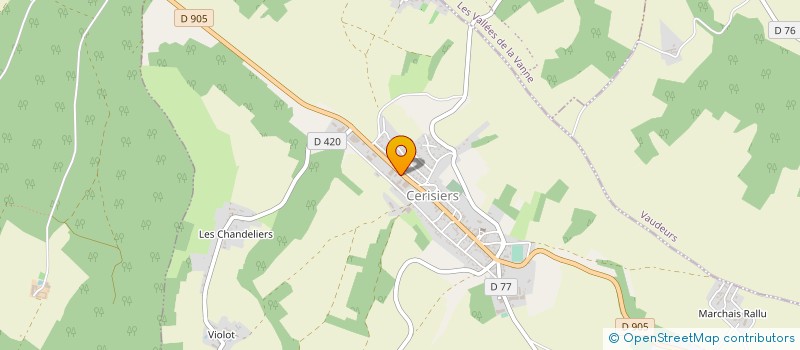 localisation de l'entreprise XXL PARQUETS à CERISIERS