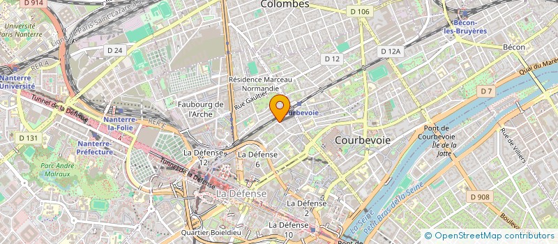 localisation de l'entreprise XXL REGIE PRODUCTION à COURBEVOIE