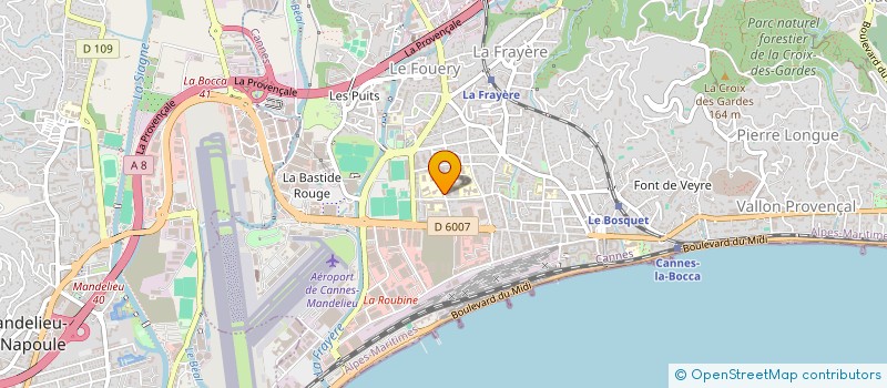 localisation de l'entreprise XXL SPORTS EVENEMENTS  CANNES