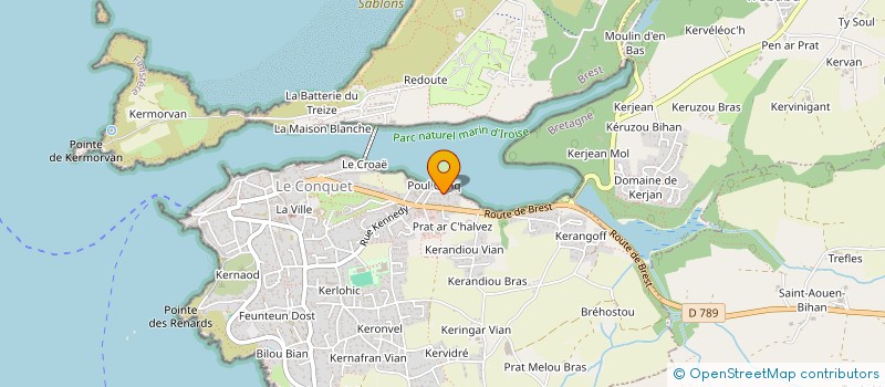 localisation de l'entreprise XXO  LE CONQUET