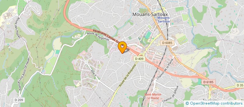 localisation de l'entreprise XXXS PROD  MOUANS-SARTOUX